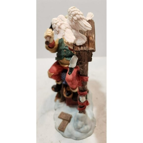 Vintage Ceramic Santa Building Birdhouse Collectible Figurine Made for Walmart - Picture 4 of 16